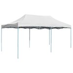 Vidaxl tente de rception pliable professionnelle 3x6 m acier blanc