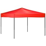 Vidaxl tente de r�ception pliable rouge 3x3 m
