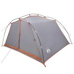 Vidaxl tente tunnel gris et orange 4 personnes