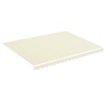 Vidaxl tissu de remplacement pour auvent crme 4, 5x3, 5 m