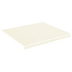 Vidaxl tissu de remplacement pour auvent crme 4x3, 5 m