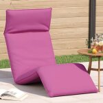 Vidaxl transat pliant rose 175 x 54 x 8, 5 cm tissu oxford