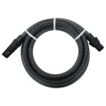 Vidaxl tuyau d'aspiration avec raccords en pvc 10 m 22 mm noir