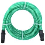 Vidaxl tuyau d'aspiration avec raccords en pvc 10 m 22 mm vert