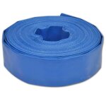 Vidaxl tuyau plat 50 m 3  pvc