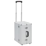 Vidaxl valise de pilote 47 x 39 x 27 cm argent� aluminium