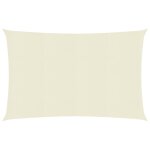 Vidaxl voile d'ombrage 160 g / m cr�me 5x6 m pehd