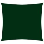 Vidaxl voile de parasol tissu oxford carr� 2x2 m vert fonc�