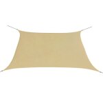 Vidaxl voile de parasol tissu oxford carr� 2x2 m beige