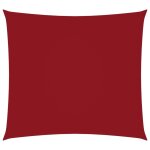 Vidaxl voile de parasol tissu oxford carr� 2x2 m rouge