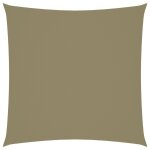 Vidaxl voile de parasol tissu oxford carr 4x4 m beige