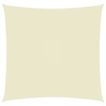 Vidaxl voile de parasol tissu oxford carr� 5x5 m cr�me
