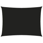 Vidaxl voile de parasol tissu oxford rectangulaire 2x3, 5 m noir