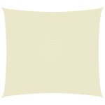 Vidaxl voile de parasol tissu oxford rectangulaire 2x3 m cr�me