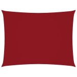 Vidaxl voile de parasol tissu oxford rectangulaire 2x3 m rouge