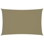 Vidaxl voile de parasol tissu oxford rectangulaire 2x4, 5 m beige Vidaxl voile de parasol tissu oxford rectangulaire 2x4, 5 m beige
