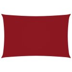 Vidaxl voile de parasol tissu oxford rectangulaire 2x4, 5 m rouge