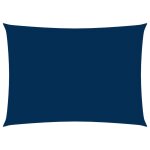 Vidaxl voile de parasol tissu oxford rectangulaire 2x4 m bleu