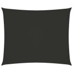 Vidaxl voile de parasol tissu oxford rectangulaire 4x5 m anthracite