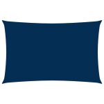 Vidaxl voile de parasol tissu oxford rectangulaire 4x7 m bleu