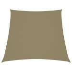 Vidaxl voile de parasol tissu oxford trap�ze 2 / 4x3 m beige