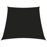 Vidaxl voile de parasol tissu oxford trapze 3 / 4x3 m noir