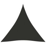 Vidaxl voile de parasol tissu oxford triangulaire 4x4x4 m anthracite