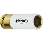 Vigor carr femelle entranement 12, 5 = 1 / 2 poucedouilles pour cl  chocs - profil  6 pans extrieurs ...