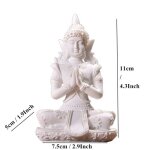 Vilead - statue de bouddha de thalande, sculpture hindou fengshui, figurine de mditation miniature, ...