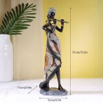 Vilead - statue de femme africaine en rsine, figure d'art moderne, accessoires de dcoration intrieure ...