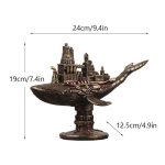 Vilead - statue de lapin steampunk rtro en rsine, figurine punk amricaine, dcor d'intrieur de bureau ...