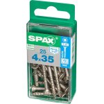 Vis en acier inoxydable spax, 4 x 35 mm, 25 pi�ces, filetage partiel, t�te frais�e, t - star plus t20, ...