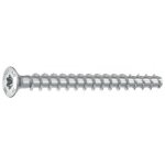 Vis b�ton acier zingu� t�te frais�e filetage total multi - monti plus - 7, 5 x 70 mm - x50 heco