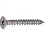 Vis bois t�te frais� pz2 - Ø 4, 5 mm - 50 mm - inox - bo�te de 200 pi�ces - acton