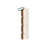 Vis � bois - t�te frais�e - fa�ade - 4, 5x50 - 200 - inox spax