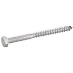 Vis a bois t�te hexagonale inox a4, diam�tre 8 mm, longueur 40 mm, bo�te de 25