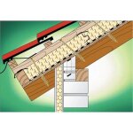 Vis � bois torx - t�te disque - filetage total - 6x60 mm - 200 pi�ces - wirox spax