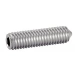 Vis � m�taux sans - t�te hexagonale creuse bout pointeau inox a2 iso 4027 4x12 bo�te de 100 - acton - ...