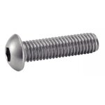 Vis � m�taux t�te bomb�e hexagonale creuse inox a2 iso 7380 4x30 bo�te de 200 - acton - 622024x30