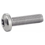 Vis � m�taux t�te cylindrique bomb�e torx inox a2 iso 14583 4x16 bo�te de 200 - acton - 622314x16