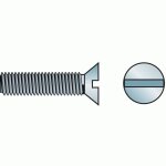 Vis � m�taux - t�te frais�e - empreinte fendue - 4x80 mm - 200 pi�ces gfd