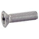 Vis  mtaux - tte fraise - filetage total - 6x50 mm - 100 pices acton