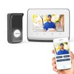 Visiophone v350 connect, interphone connect� - ecran 7 pouces - vision nocturne - gestion des visites ...