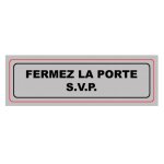 Viso plaque de signalisation fermez la porte s. v. p 3321362052115 signaletique pro bar cafe restaurant ...