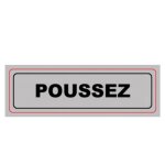 Viso plaque de signalisation poussez 3321361210011 signaletique pro bar cafe restaurant commerce magasin ...