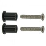 Visserie pour serrures gk, gk2, gj - cadre 50 mm - noir tirard