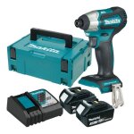 Visseuse  chocs 18v li - ion makita dtd155rfj 140 nm - 2 batteries 3ah + coffret + chargeur