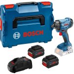 Visseuse  chocs sansfil bosch gdr 18v160 18 v 2 batteries 55 ah chargeur coffret lboxx