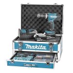 Visseuse perceuse  percussion makita dhp453rfx2  batteries lxt 18 v (2 x 3, 0 ah)