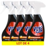Vitroclen lot de 4 pistolets nettoyant vitrocéramique et induction 250 ml Vitroclen lot de 4 pistolets nettoyant vitrocéramique et induction 250 ml